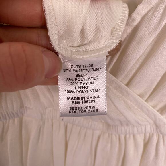 Trixxi Surplice Romper White Small - Picture 5 of 6